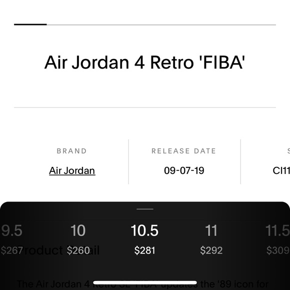 - Jordan retro 4 SE - Picture 6 of 11